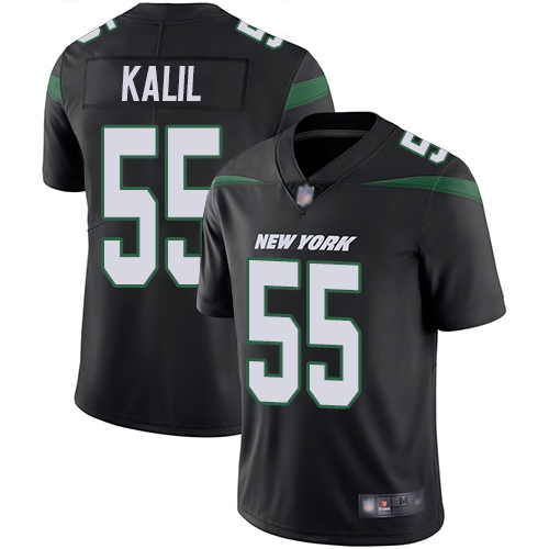 New York Jets Limited Black Youth Ryan Kalil Alternate Jersey NFL Football #55 Vapor Untouchable->->Youth Jersey